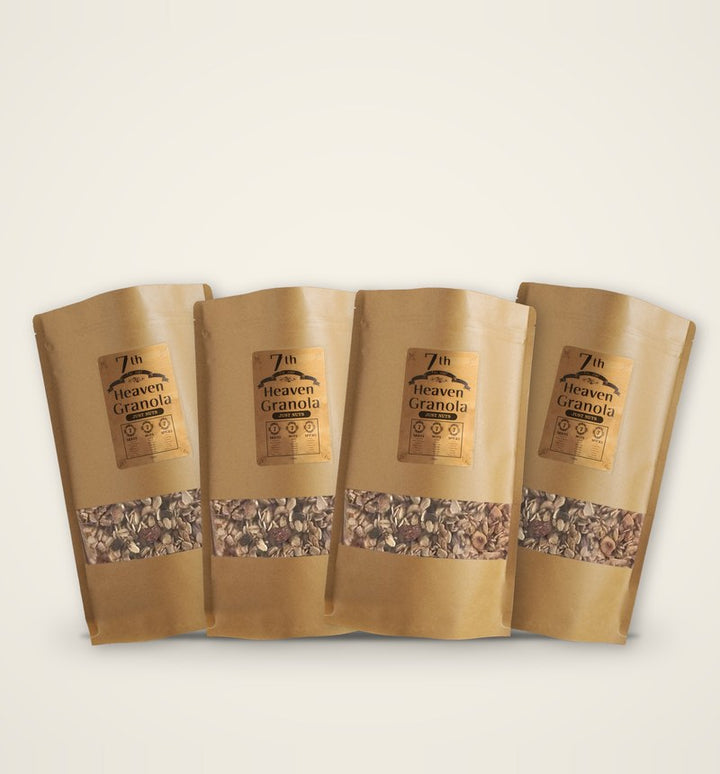 7th Heaven Granola JUST NUTS 750g – Refill Bag 4 Pack